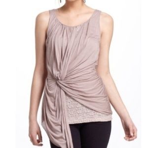 Deletta Lace and Jersey Draped Tank